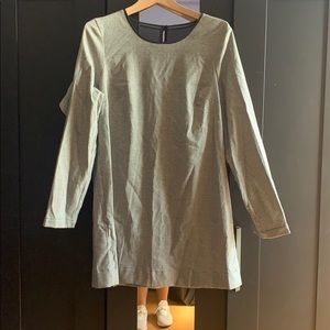 Checker style long sleeve dress